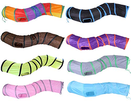 Icagy MSD120MUL01 Cat Tunnel For Indoor Cats Interactive, Rabbit Tunnel Toys, Pet Toys Play Tunnels thumb #5