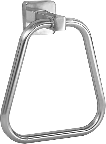 Miniatura 7 de Toallero para pared de baño, toallero de mano de acero inoxidable, resistente para baño, cocina (negro)