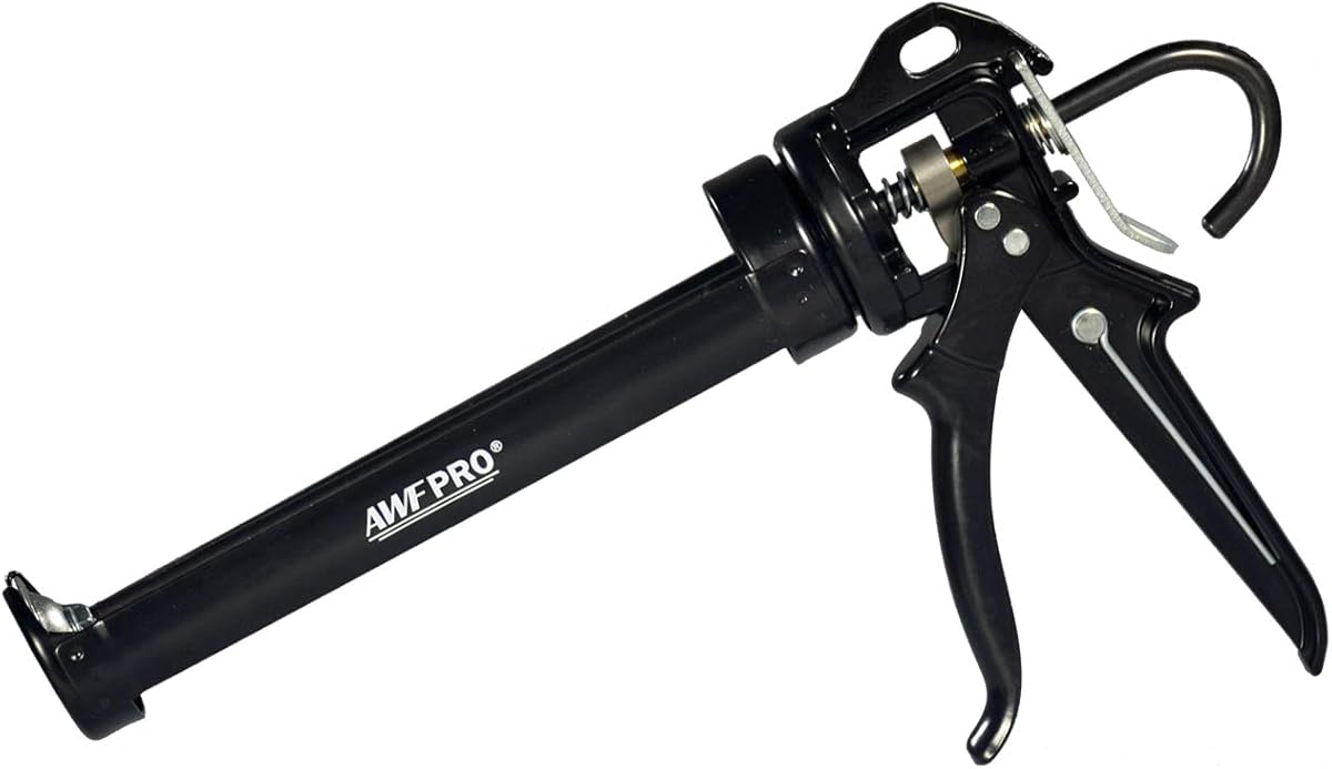 AWF PRO Heavy Duty Caulk Gun 10 oz, 18:1 Thrust Ratio