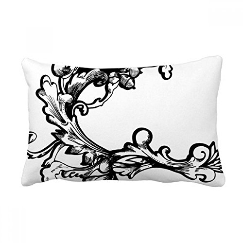 Coussin lombaire baroque multicolor 16x24 pouces pour canapé
