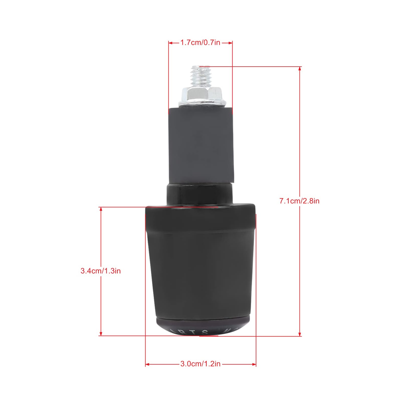 PROCNC Bar Ends Grips Plug CBR600F4 (F4i) 99-06 CBR600RR 03-14 CBR1000RR 04-14 CBR 1000 RR 2004-2008 CBR 600RR 2003-2013 CBR 600 F1/F2/F3/F4/F4I 1987-2006, Bar Ends - Canada - View #4