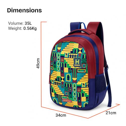 Image of Nasher Miles x Harry Potter Backpack | Polyester Laptop Backpack 35L | Ideal for School, College, Office & Travel | Men, Women, Boys, Girls