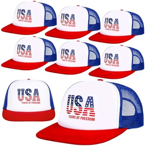 Unittype 250 Anniversary Trucker Hats Bulk 4th of July Patriotic ...