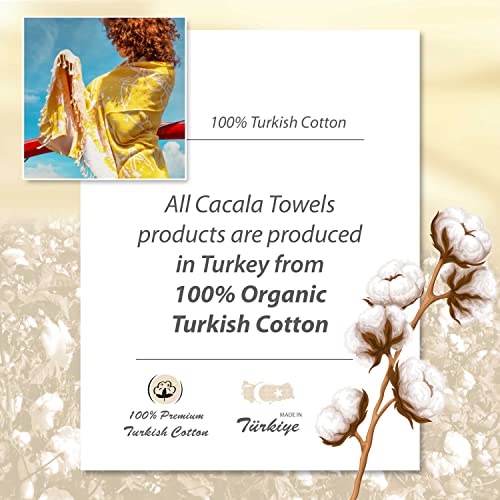 Cacala Soft Cotton Turkish Beach Towels Quick Dry Pestemal Bath Towel For Travel, Pool, Swim, Yoga, Hammam Peshtemal And Bathroom 36 X 63 Large Turkish Towels – Double Sided (Caretta) #TOP6