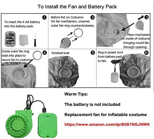 Vista 6 de Disfraz inflable de tiburón para adultos disfraz inflable de jirafa disfraz de Halloween divertido para fiesta inflable