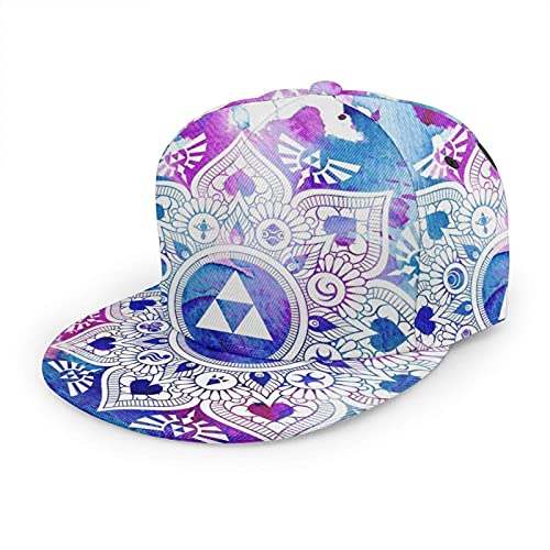 Oaieltj Gorra de béisbol unisex para mujer y hombre, ajustable, estilo hip hop, estilo plano, con visera, Mandala Legend of a Zelda, Talla única