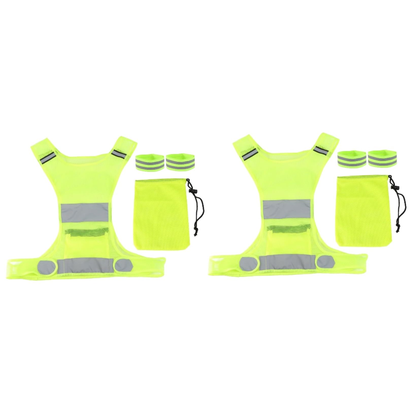 2 Piezas De Tela De Visibilidad Aire Chaleco para Mujer Chaleco Aire De Sudor para Hombres Reflectante De Alta Visibilidad De