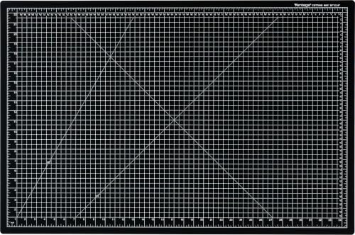 Dahle Vantage 10673 Premium Self-Healing Cutting Mat, 24"x36", 1/2" Grid, 5 Layers for Max Healing, Perfect for Crafts & Sewing, Black