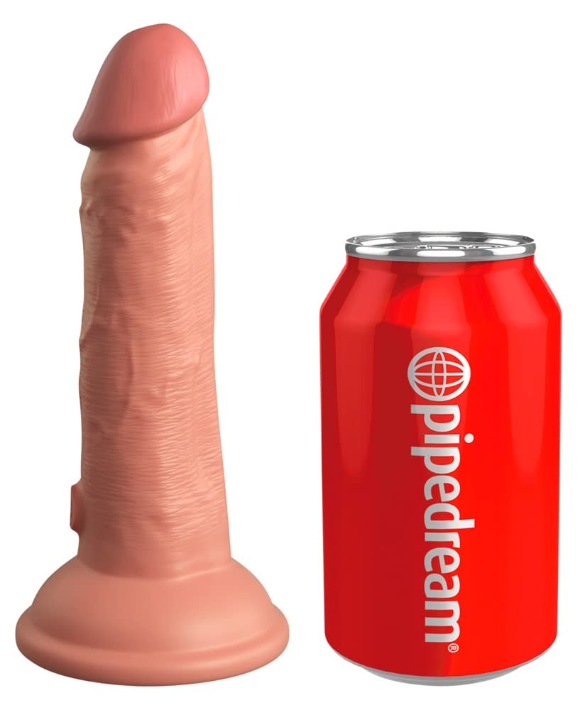 King Cock 6" Silicone Dual Density Cock, Light, 6 Zoll
