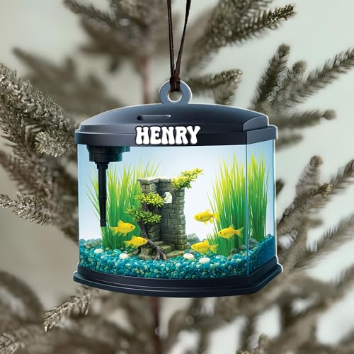 Personalized Aquarium Christmas Ornament 2026, Custom Ocean Gift