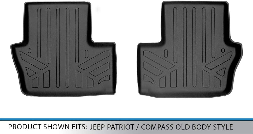 MAXLINER Floor Mats 2nd Row Liner for 2008-2012 Dodge Caliber