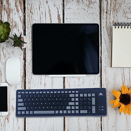 Clavier silicone pliable USB étanche et silencieux pour PC portable