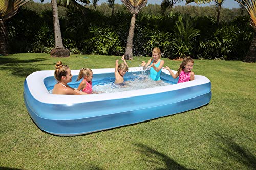 Bestway 54150_04 - Planschbecken Blue Rectangular Family Pool, 305 x 183 x 46 cm – Bild 3