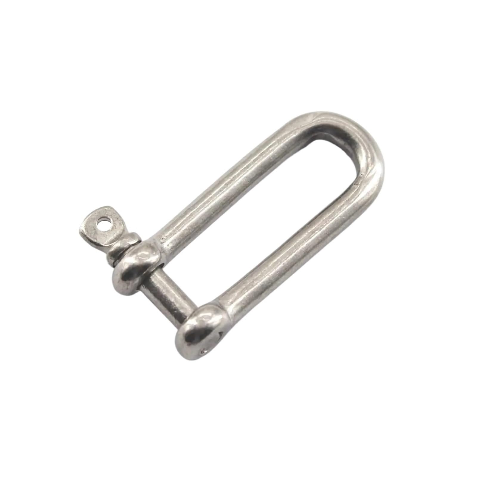 Grilletes acero inoxidable 1 Uds. Abrazadera de carga grillete D largo acero inoxidable 304 for cadenas cuerda elevación Paracord supervivencia for acampar al aire libre(M16)