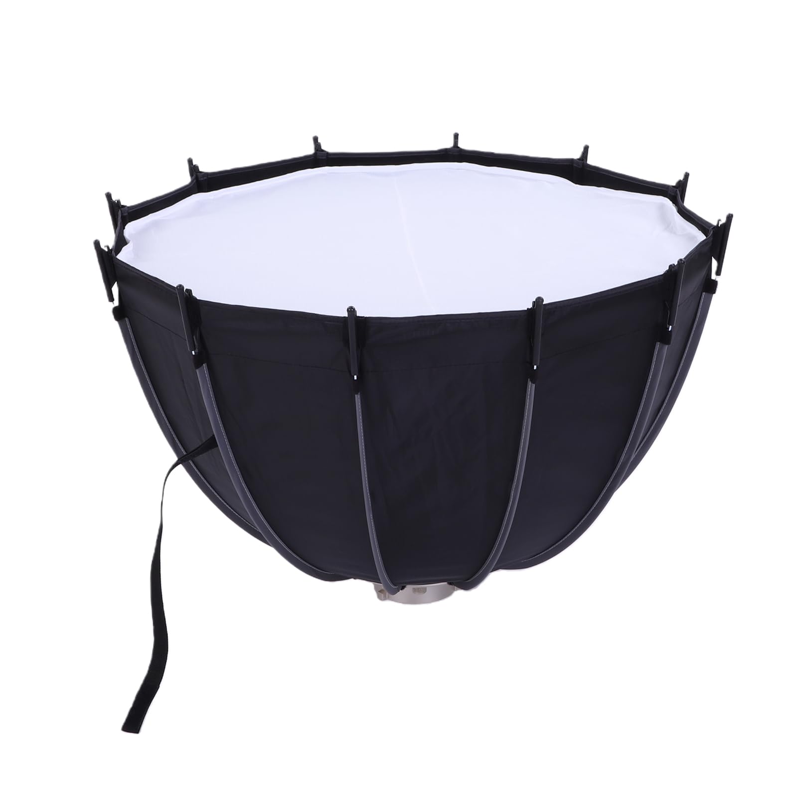 Asixxsix Softbox Parasolowy o Przekątnej 25,6 Cala, Parasol Paraboliczny z Głębokim Odblaskiem, Wideo LED z osłoną Dyfuzora, do Studia Fotograficznego, Transmisji na żywo i Podróży