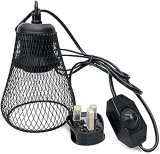 Reptile Heat Lampshade Anti-hot Cover Cage for UVA/UVB Heating Lamp Basking Bulb, for Turtle Chicken Coop Lizard Snake Frog