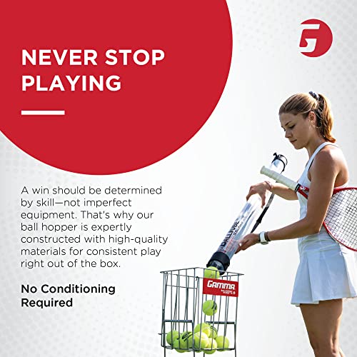 image for GAMMA Sports Tennis BallHopper, Racquet Sports Ball Hoppers for Easy P