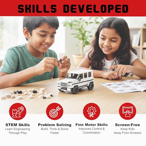 Image of Premium Building Blocks Set for Kids Age 6+ | 267 Pieces DIY Construction Toy | STEM Educational Learning Toy | Develops Problem Solving & Fine Motor Skills | Screen (Panzer B)