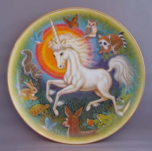 Amazon.com: Unicorn Collector's Plate, 1979 LE - 