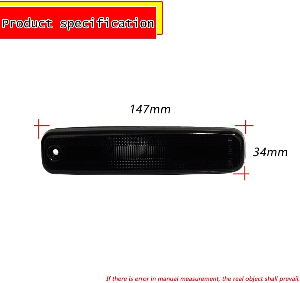 Smoked Lens Housing Assembly Kit Compatible with 1994 1995 1996 1997 1998 1999 Toyota Celica Front Fender Side Marker Light