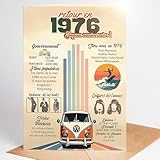myDreamwork® Carte Anniversaire 50 Ans – Cadeau Femme 50 Ans – Humour Fête d’Anniversaire – Cadeau Homme 50 Ans – Retour en 1976 (DIN A6)