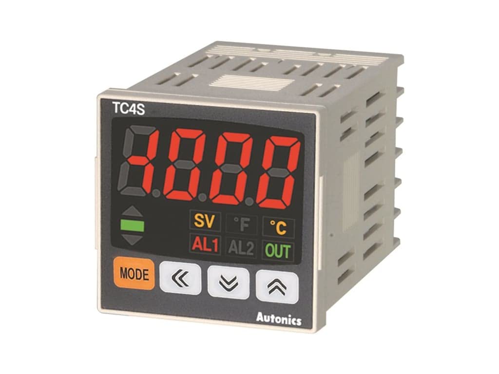 PID Control, 1/16 DIN, 4 Digit Single Display, Relay & SSR Output, 2 Alarm Output, K/J/L/RTD Input, 100-240 VAC