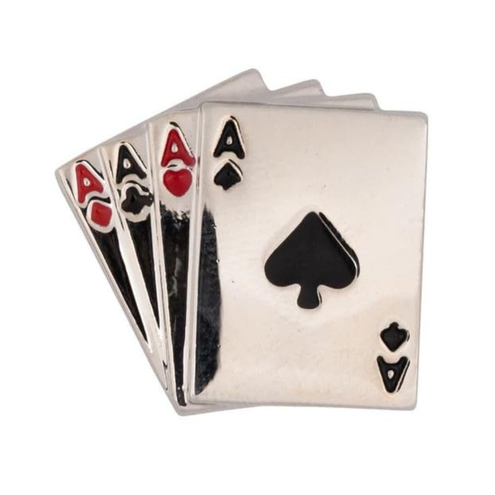 Silver Ace Card Metal lapel Pin For Men-image-33