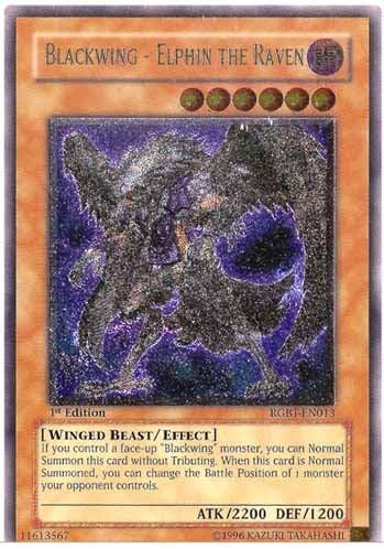 Yu-Gi-Oh! - Blackwing - Elphin The Raven (RGBT-EN013) - Raging Battle - 1st Edition - Ultimate Rare