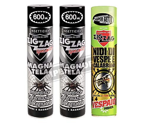 Zig-Zag 2xSpecialist - Magna Tela 600 ML - Vespaio Power, Insetticida, Insetticida per Nidi di Vespe e Calabroni 600 ml…