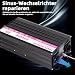 CNCEJIA Wechselrichter 12v auf 230v, 2000W Wechselrichter Reiner Sinus Spannungswandler Power Inverter DC AC Stromwandler Notebooks Computermonitore LCD-Fernseher