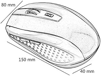 Mini 2.4G Wireless Mouse 6D 1000DPI PC Wireless Mouse Receiver with USB Interface for Laptops Laptops Desktop Computers - Silver