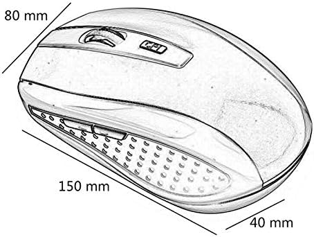 Mini 2.4G Wireless Mouse 6D 1000DPI PC Wireless Mouse Receiver with USB Interface for Laptops Laptops Desktop Computers - Silver