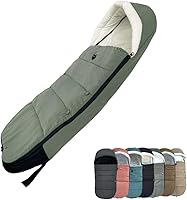 Colukii Universal Stroller Footmuff for Babyzen YOYO/YOYO2, Joolz, Bugaboo: Waterproof, Easy-Clean, Warm Polar Fleece Foot Cover