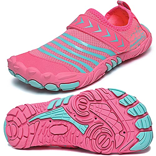 Boys Girls Water Shoes Kids Lightweight Aqua Socks Barefoot Quick Dry Hiking Walking Sneakers Slip On Sandals for Beach Pool Swim (Little Kid/Big Kid)