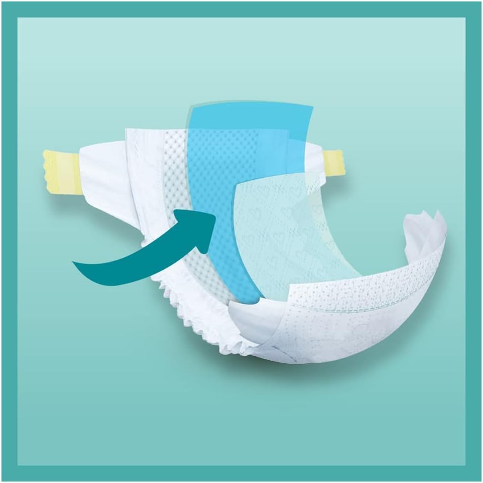 Pampers Luiers maat 6 (13-18 kg), Baby-Dry, 175 luiers, Giga Pack 1 maand, tot 12 uur, droog en met dubbele barrière, lekvrij