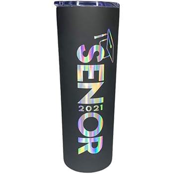 Best Insulated Water Bottle 2021 Amazon.| Class of 2021 Senior 20 oz Stainless Steel Skinny 