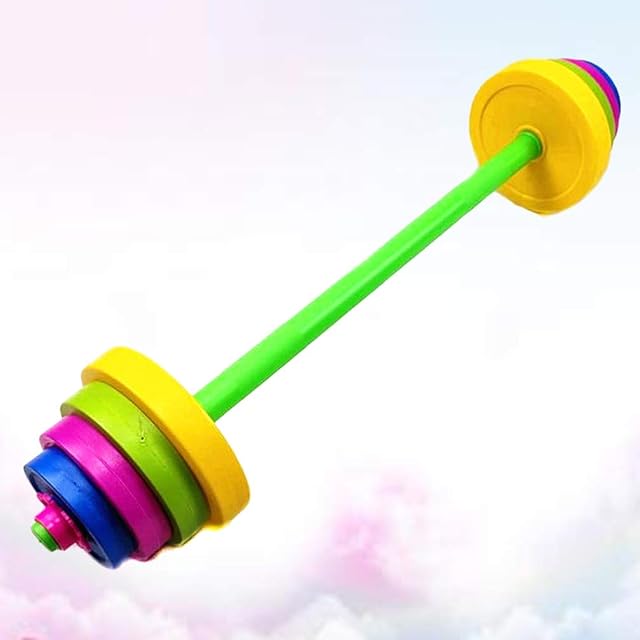 VOSAREA Children Hand Dumbbells Adjustable Gym Exercise Barbell Fitness Sport Toys for Kids Beginner Gym Workout Weightlifting