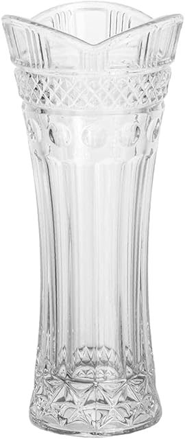 Vaso Solitario Floreiro Classica 18cm em Cristal Ecológico Transparente