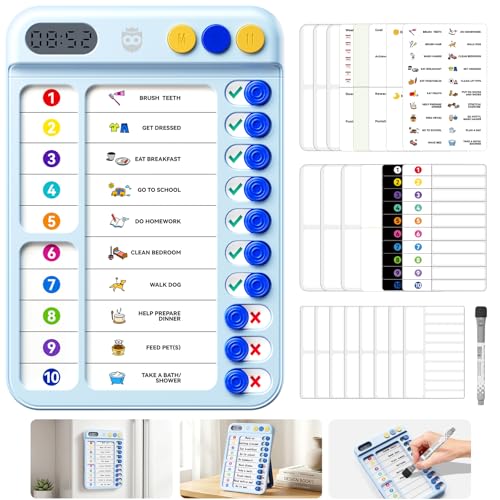 Tabla de tareas para niños que necesitan mejorar la concentración y la autonomía