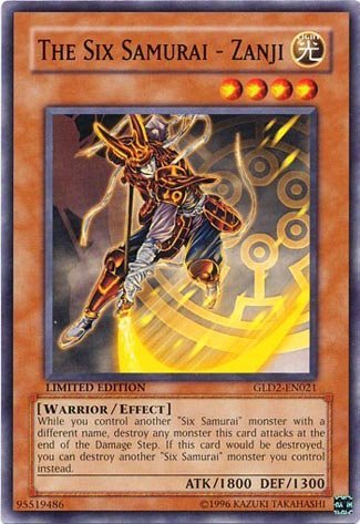 Amazon.com: Yu-Gi-Oh! - The Six Samurai - Zanji (GLD2-EN021