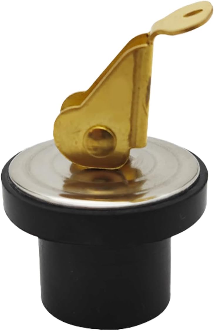 3/4inch Marine Drain Plugs for Boats Snap Handle Rubber Drain Plug for Boat Brass Boat Drain Plug Sailing Boat Plumbing Fittings for Boat Marine Sinks Beams Baitwells (4, 3/4inch)