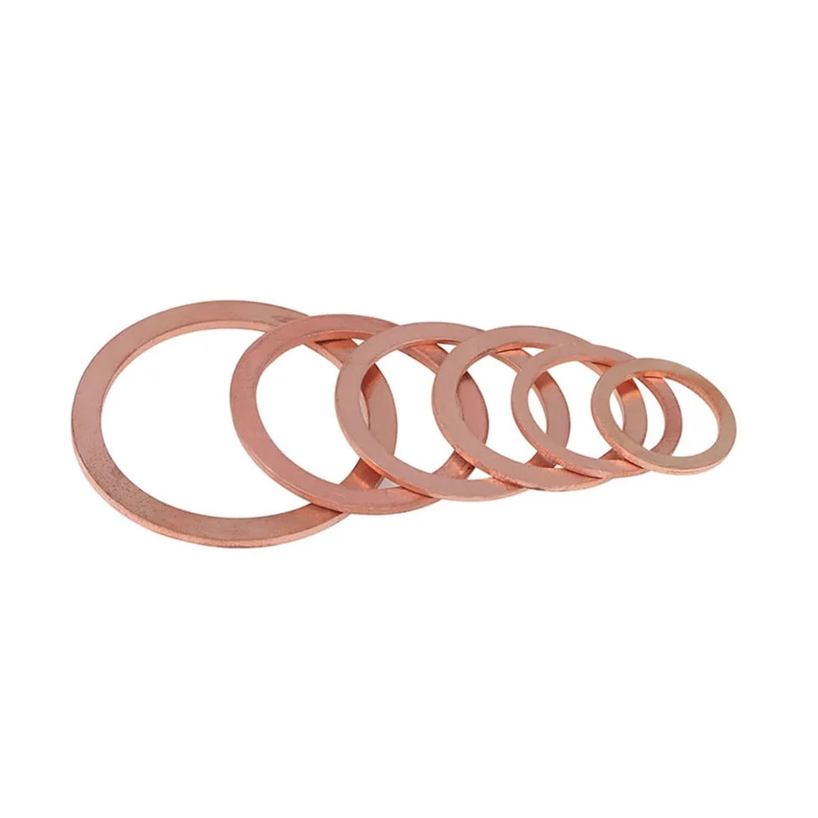 ZGPOSQKZSC 10PCS/Pack 18x25x2mm Copper Washer Solid Gasket Sump Oil Seal
