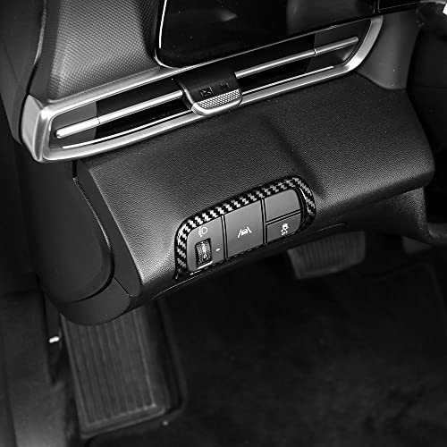 Juiveel Carbon Fiber Style Car Front Light Headlight Switch Button Panel Cover Trim Compatible With 2022 Hyundai Elantra Cn7 Elantra N Line Automotive Accessories #TOP5