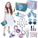 Mädchen Makeup Kit, Prinzessin vorgeben Verkleiden Set, Spielzeug Geschenke für Kinder Mädchen, Gefälschtes Make-up Rolle Spielen Schmuck Zubehör Kosmetisches