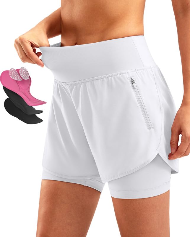 Bikewa Women's Mountain Bike Shorts with Zipper Pockets
