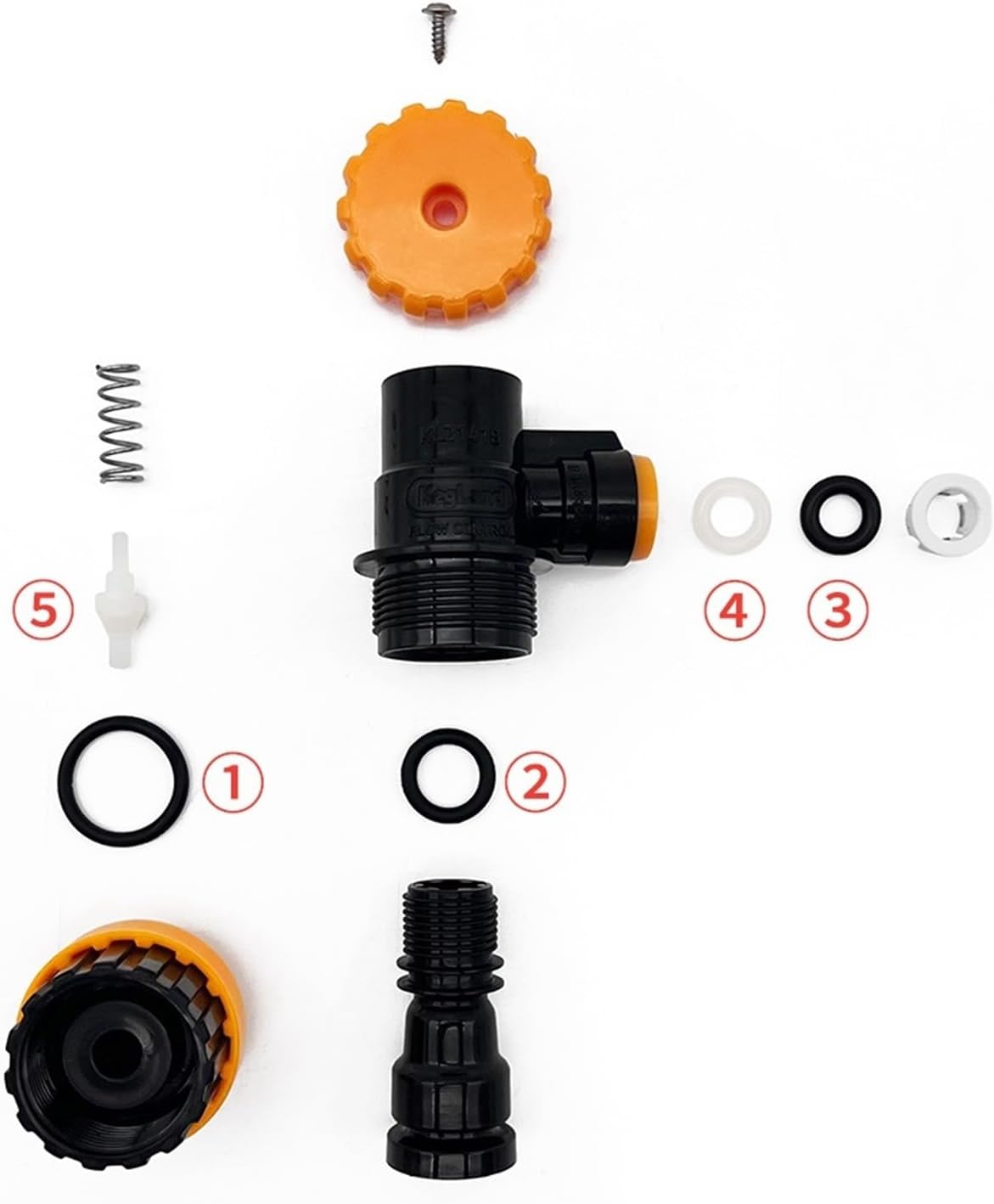 Craft beer sealing ring set adjustable flow rate garden connector 8mm quick connect wine brewing accessories