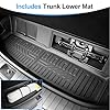 HOUCLEMIC Floor Mats for 2020-2025 Hyundai Palisade 7/8 Passenger, Trunk Mat with Seat Back Cover and Lower Cargo Mat All Weather Interior Protector for 2025 Hyundai Palisade Accessories
