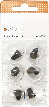 6 Domes Domes Click-Sleeve Open Vented for Signia Siemens Hearing Aids XS