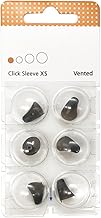 6 Click-Sleeve Open Vented Dome Domes for Signia Siemens Acoustic Appliances (XS)