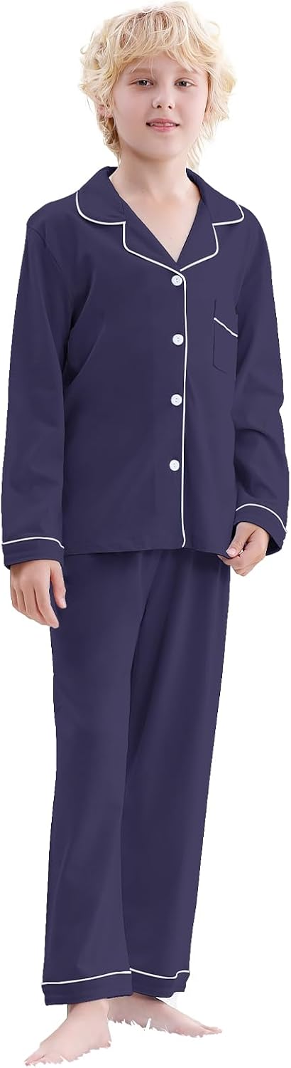 QZH.DUAO 100% Cotton Christmas Family Matching Pajamas, Xmas PJs Sets Holiday Sleepwear Sleepwear Set for Adults Kids